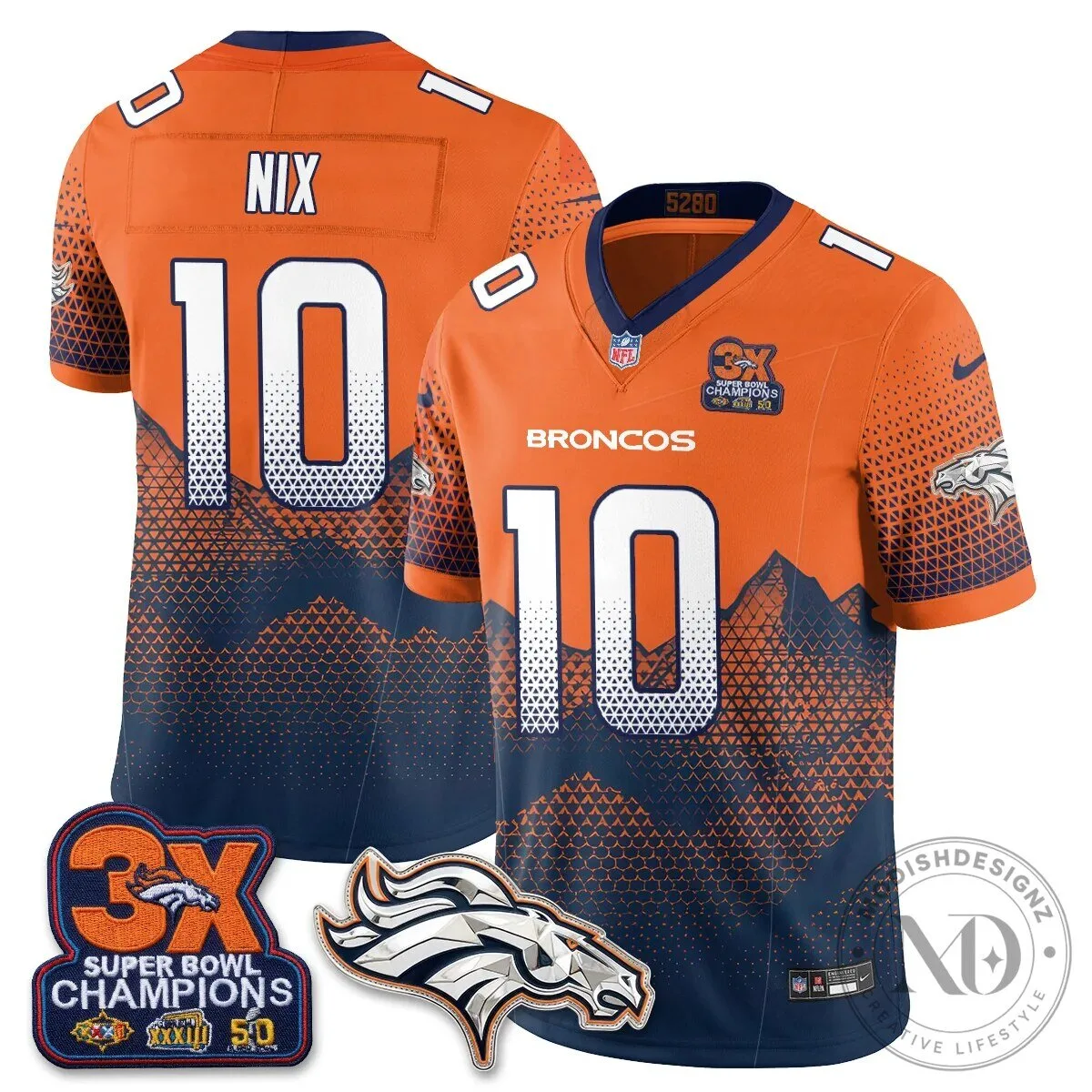 Denver Broncos Nix Number 10 Super Bowl Champions Football Jersey 47 Denver Broncos Nix Number 10 Super Bowl Champions Football Jersey