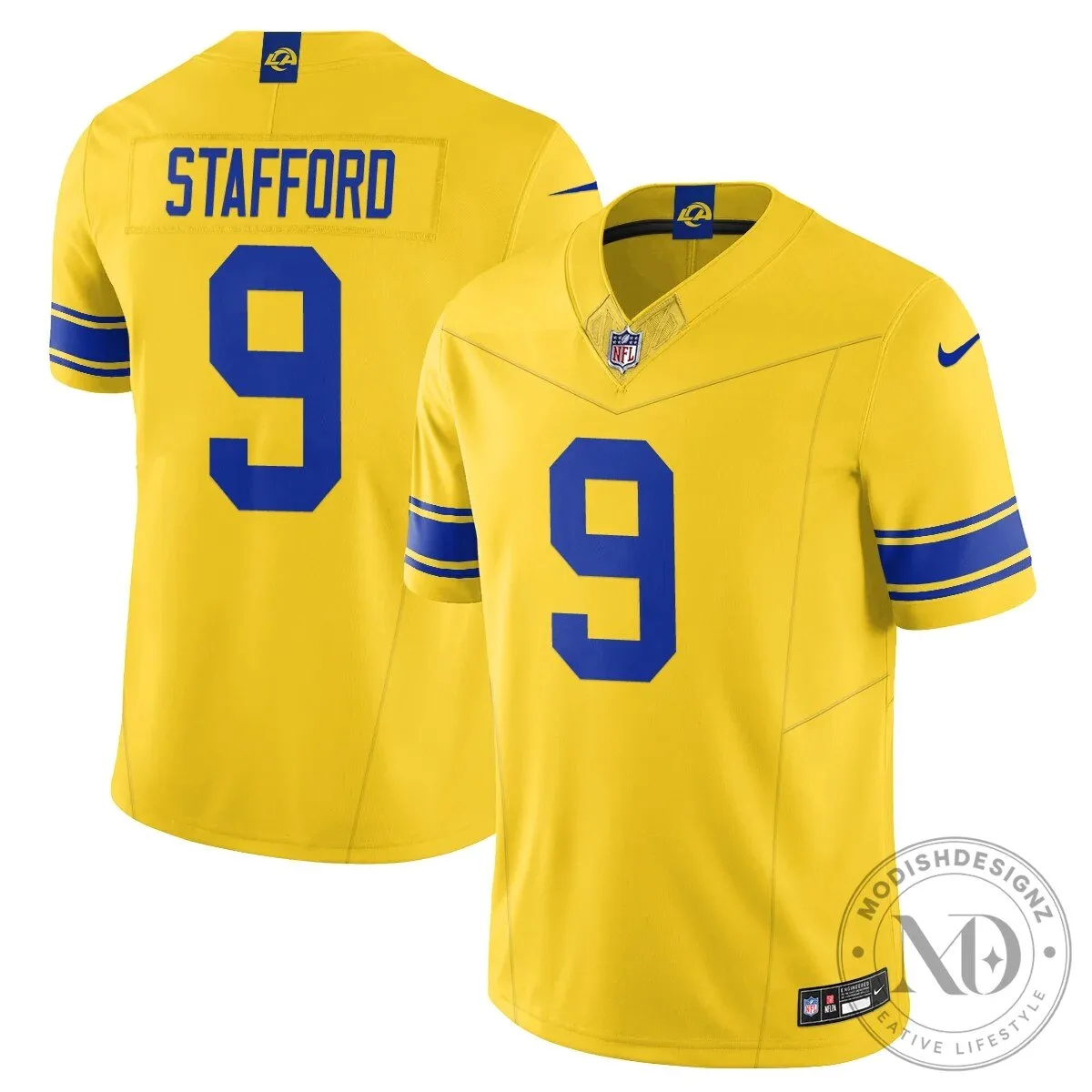 Los Angeles Rams Puka Nacua Number 12 Yellow Football Jersey 27 Los Angeles Rams Puka Nacua Number 12 Yellow Football Jersey
