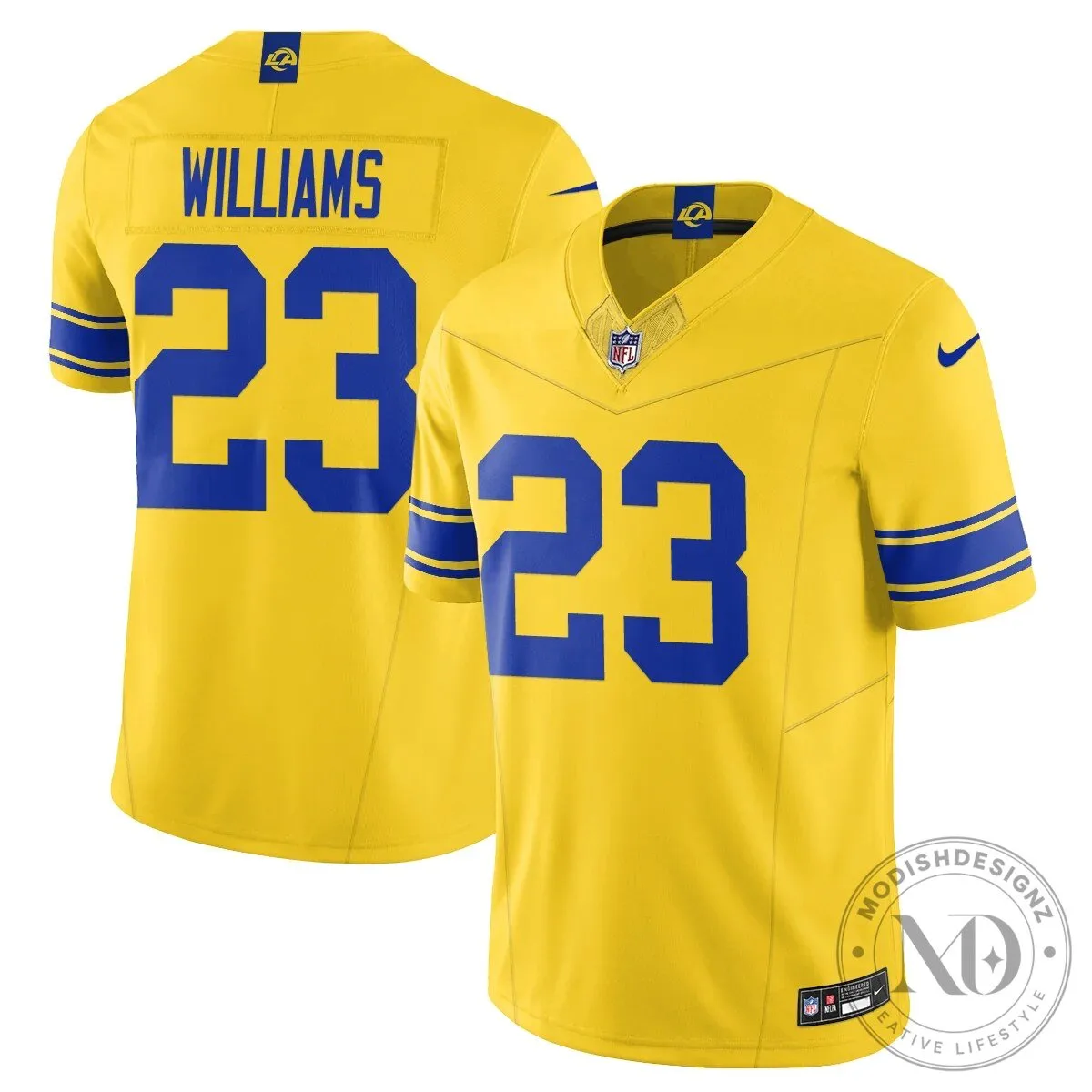 Los Angeles Rams Puka Nacua Number 12 Yellow Football Jersey 29 Los Angeles Rams Puka Nacua Number 12 Yellow Football Jersey