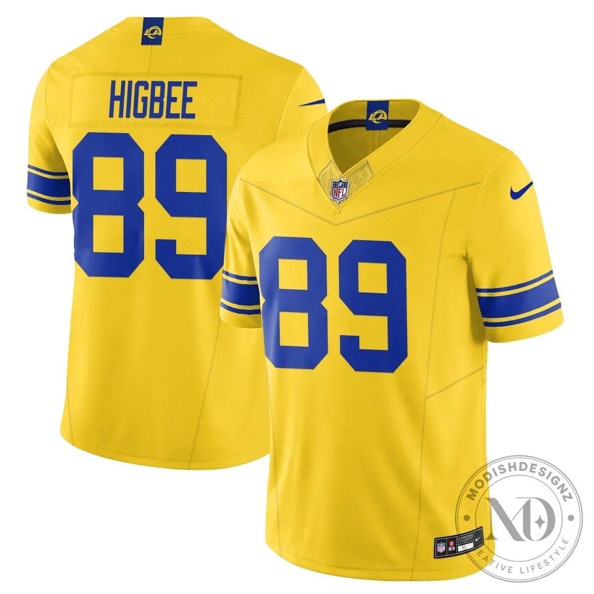 Los Angeles Rams Puka Nacua Number 12 Yellow Football Jersey 33 Los Angeles Rams Puka Nacua Number 12 Yellow Football Jersey