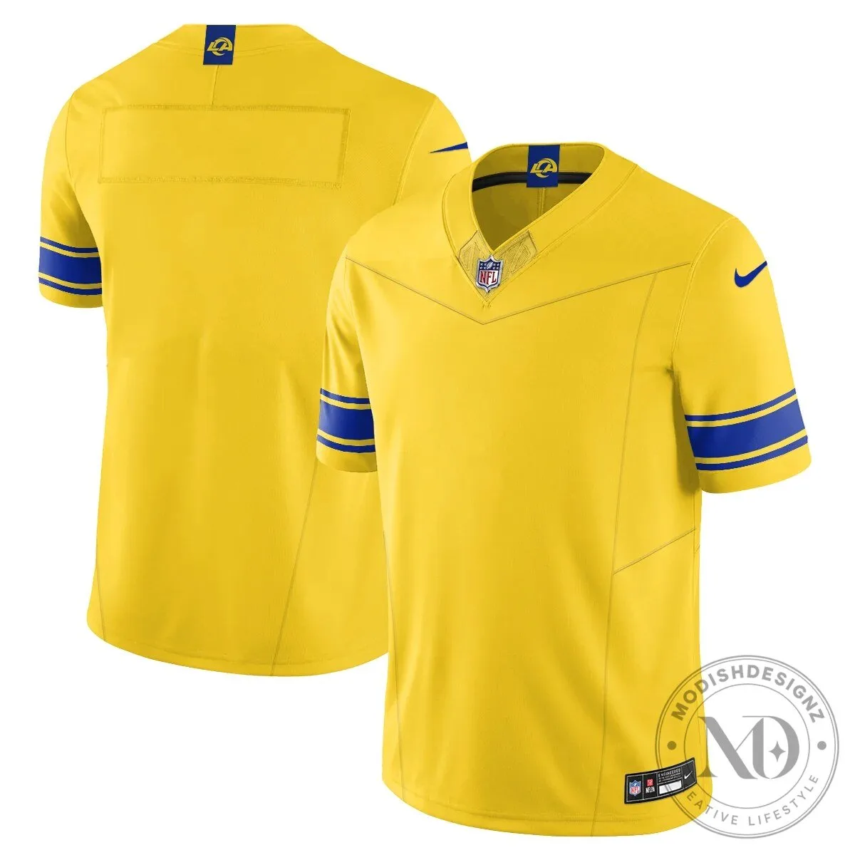 Los Angeles Rams Puka Nacua Number 12 Yellow Football Jersey 36 Los Angeles Rams Puka Nacua Number 12 Yellow Football Jersey