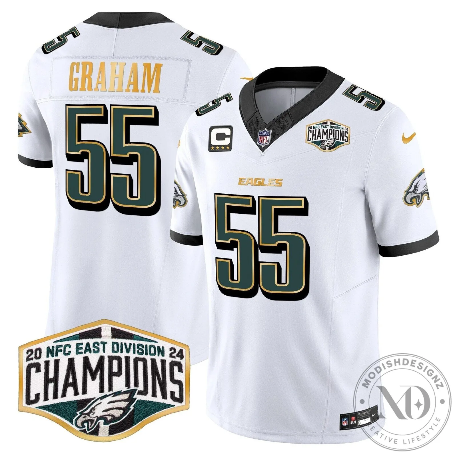 Saquon Barkley Jersey for 2024 NFC East Division Champions - Philadelphia Eagles 57 Saquon Barkley Jersey for 2024 NFC East Division Champions - Philadelphia Eagles