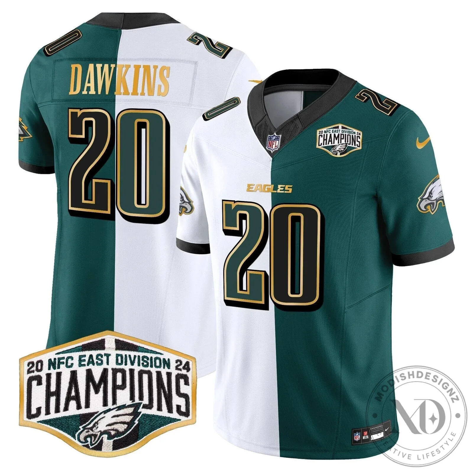 Saquon Barkley Jersey for 2024 NFC East Division Champions - Philadelphia Eagles 92 Saquon Barkley Jersey for 2024 NFC East Division Champions - Philadelphia Eagles