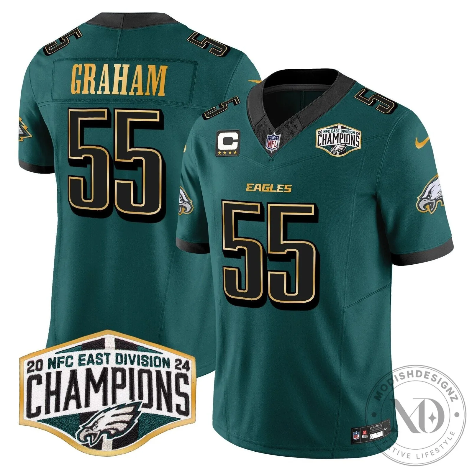 Saquon Barkley Jersey for 2024 NFC East Division Champions - Philadelphia Eagles 95 Saquon Barkley Jersey for 2024 NFC East Division Champions - Philadelphia Eagles