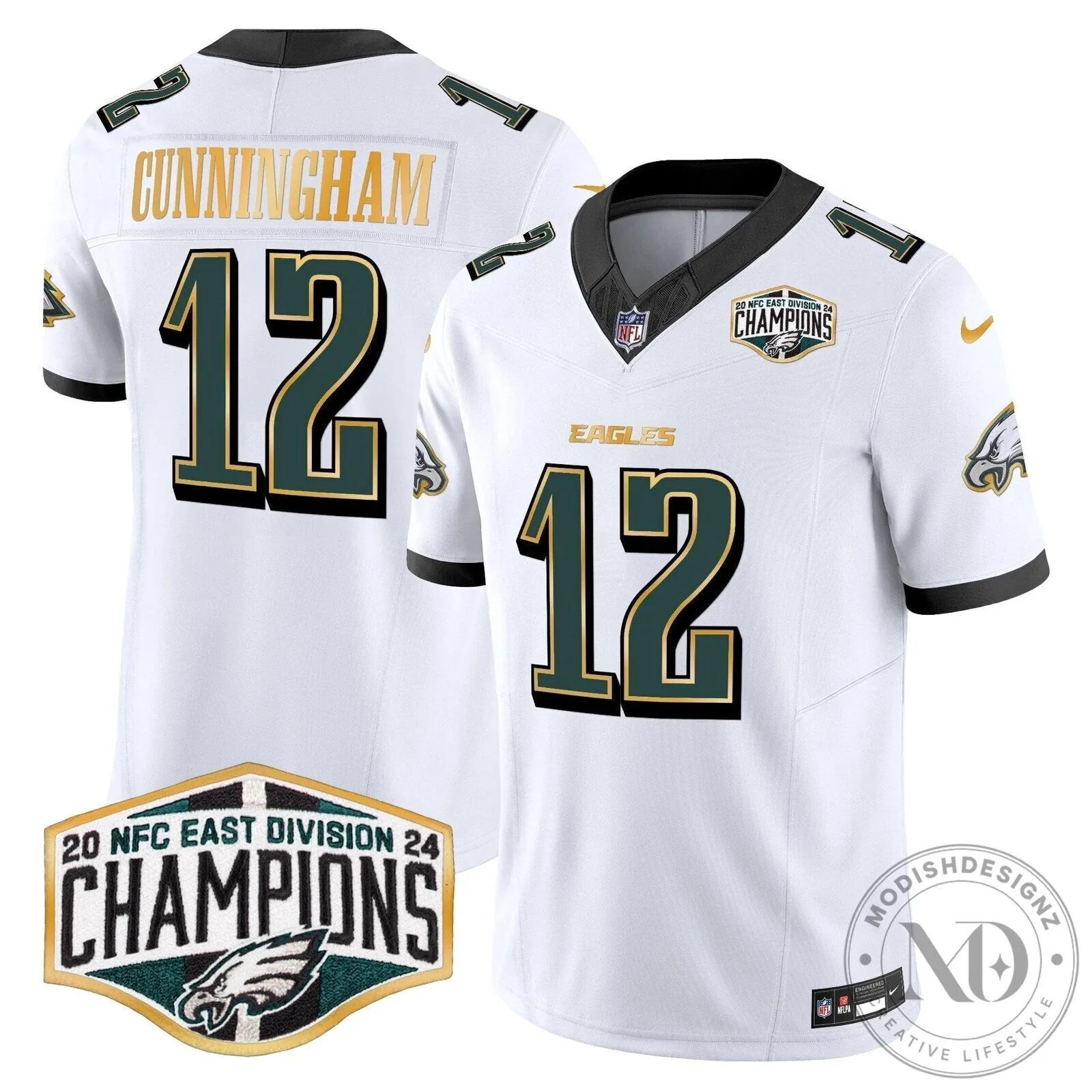 Philadelphia Eagles 2024 NFC East Division Champions Saquon Barkley 26 Football Jersey 57 Philadelphia Eagles 2024 NFC East Division Champions Saquon Barkley 26 Football Jersey