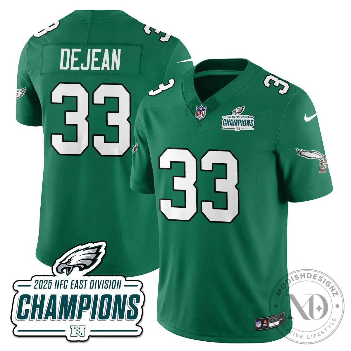 Philadelphia Eagles 2025 NFC East Division Champions Saquon Barkley Football Jersey 87 Philadelphia Eagles 2025 NFC East Division Champions Saquon Barkley Football Jersey