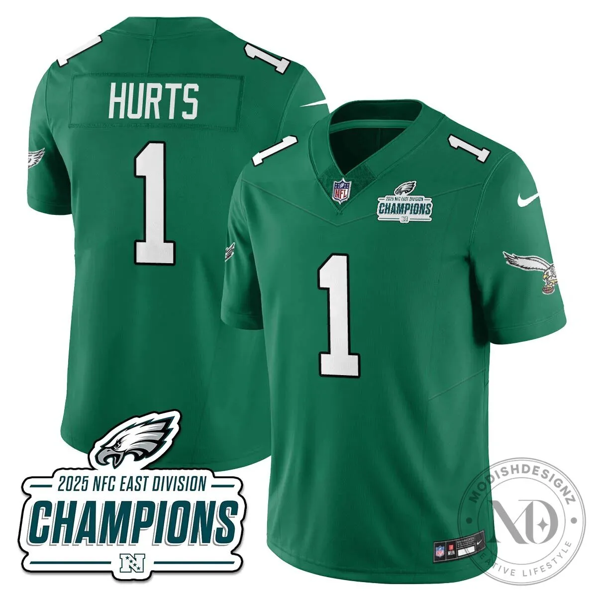 Philadelphia Eagles 2025 NFC East Division Champions Saquon Barkley Football Jersey 89 Philadelphia Eagles 2025 NFC East Division Champions Saquon Barkley Football Jersey