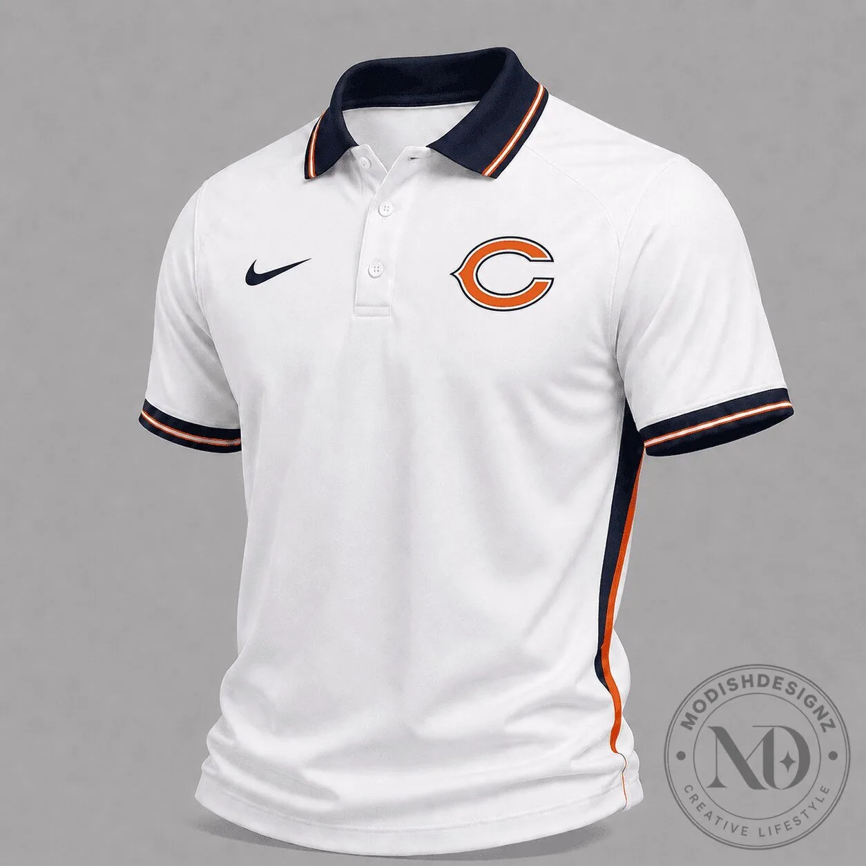 Chicago Bears National Football League White Premium Gameday Polo Shirt
