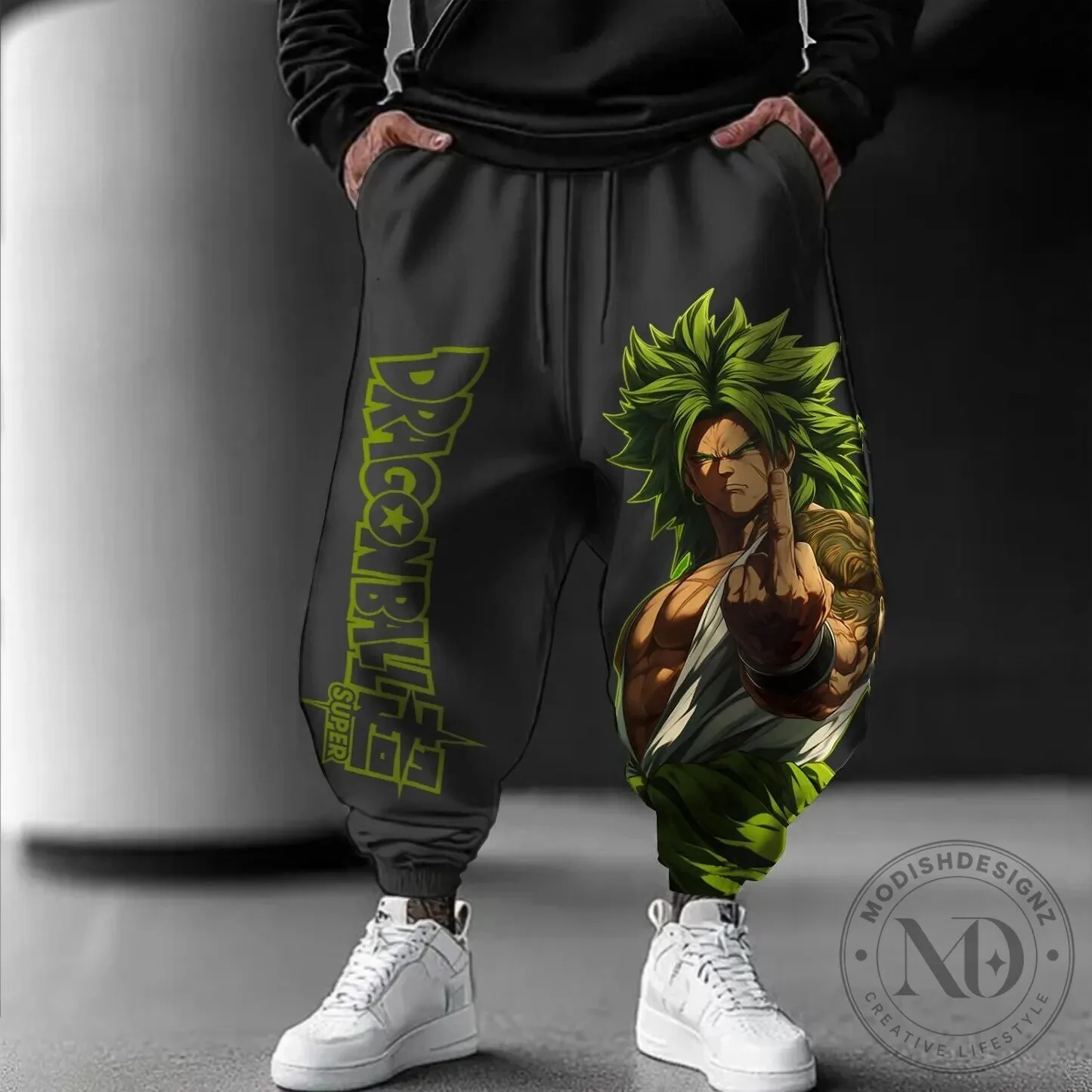Dragon Ball Super Broly Super Saiyan Green Hair Anime Pants 2 Dragon Ball Super Broly Super Saiyan Green Hair Anime Pants
