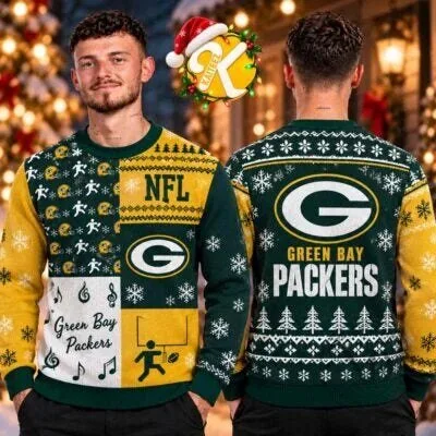 Green Bay Packers National Football League Christmas Holiday Ugly Sweater