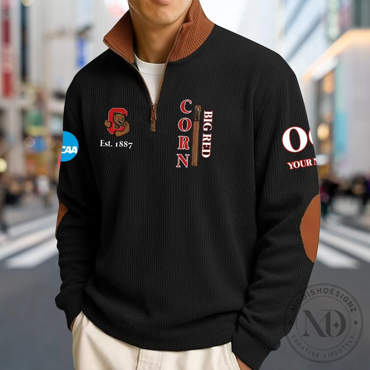 Cornell Big Red Quarter-Zip Pullover Sweatshirt