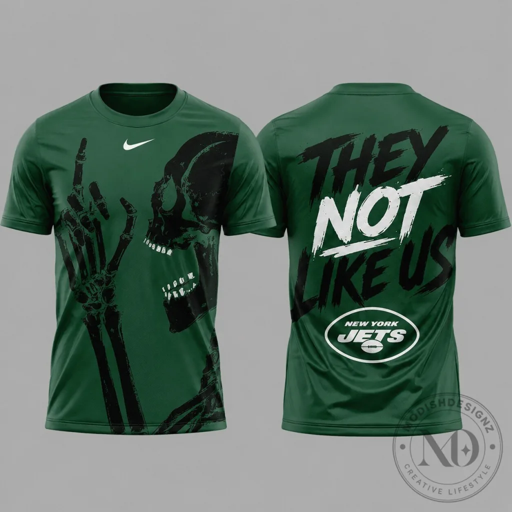 New York Jets Skeleton Gesture Graphic Performance T-Shirt New York Jets Skeleton Gesture Graphic Performance T-Shirt