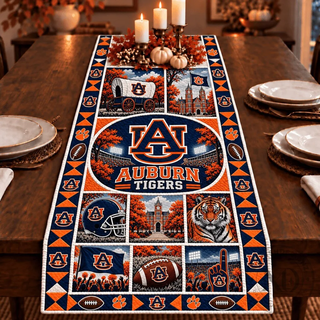 Auburn Tigers NCAA Collegiate Heritage Table Runner Auburn Tigers NCAA Collegiate Heritage Table Runner
