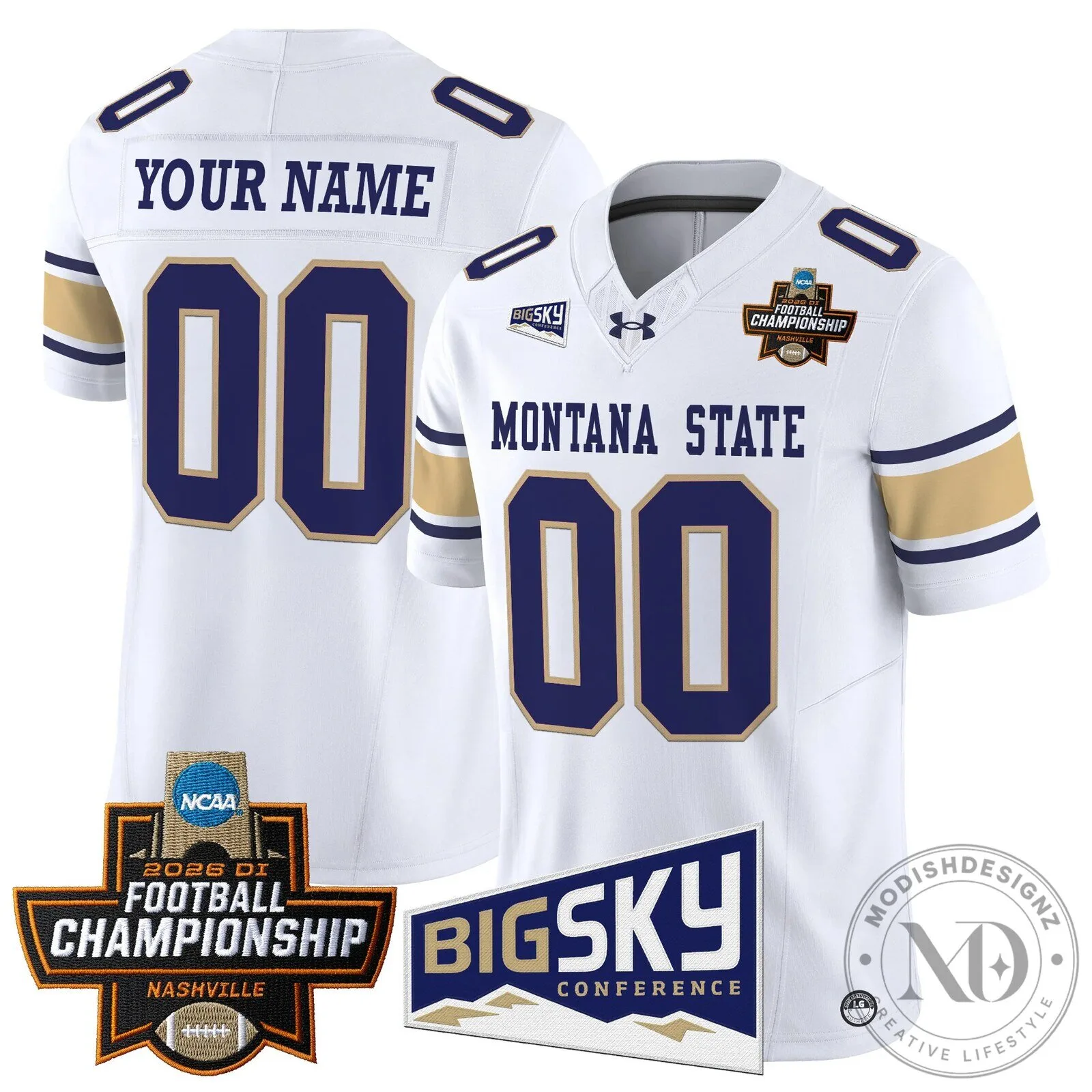 Montana State Bobcats 2026 Football Championship Custom Stitched Jersey 16 Montana State Bobcats 2026 Football Championship Custom Stitched Jersey