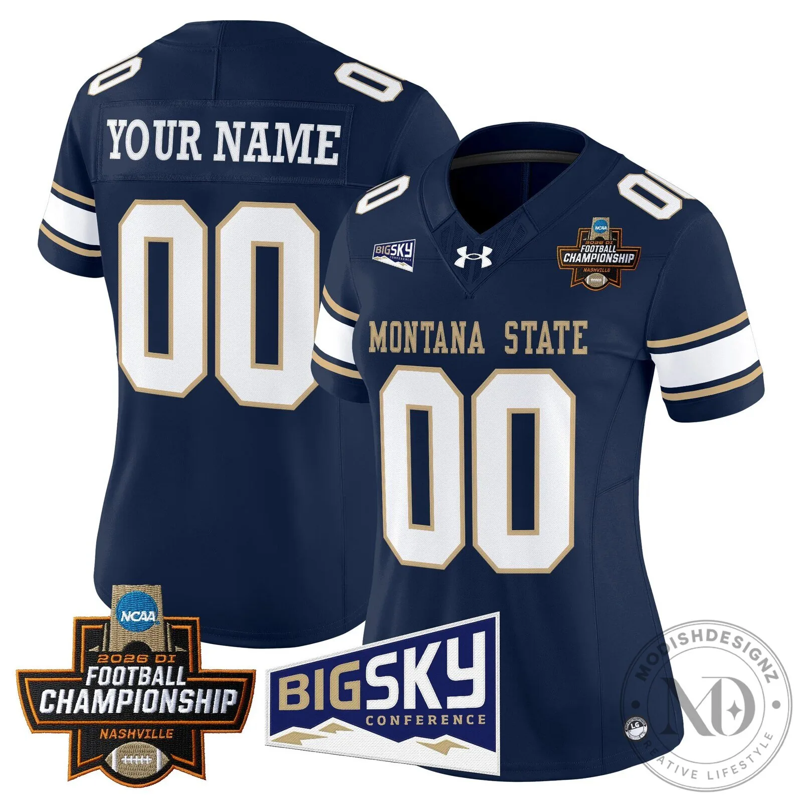 Montana State Bobcats 2026 Football Championship Custom Stitched Jersey 19 Montana State Bobcats 2026 Football Championship Custom Stitched Jersey