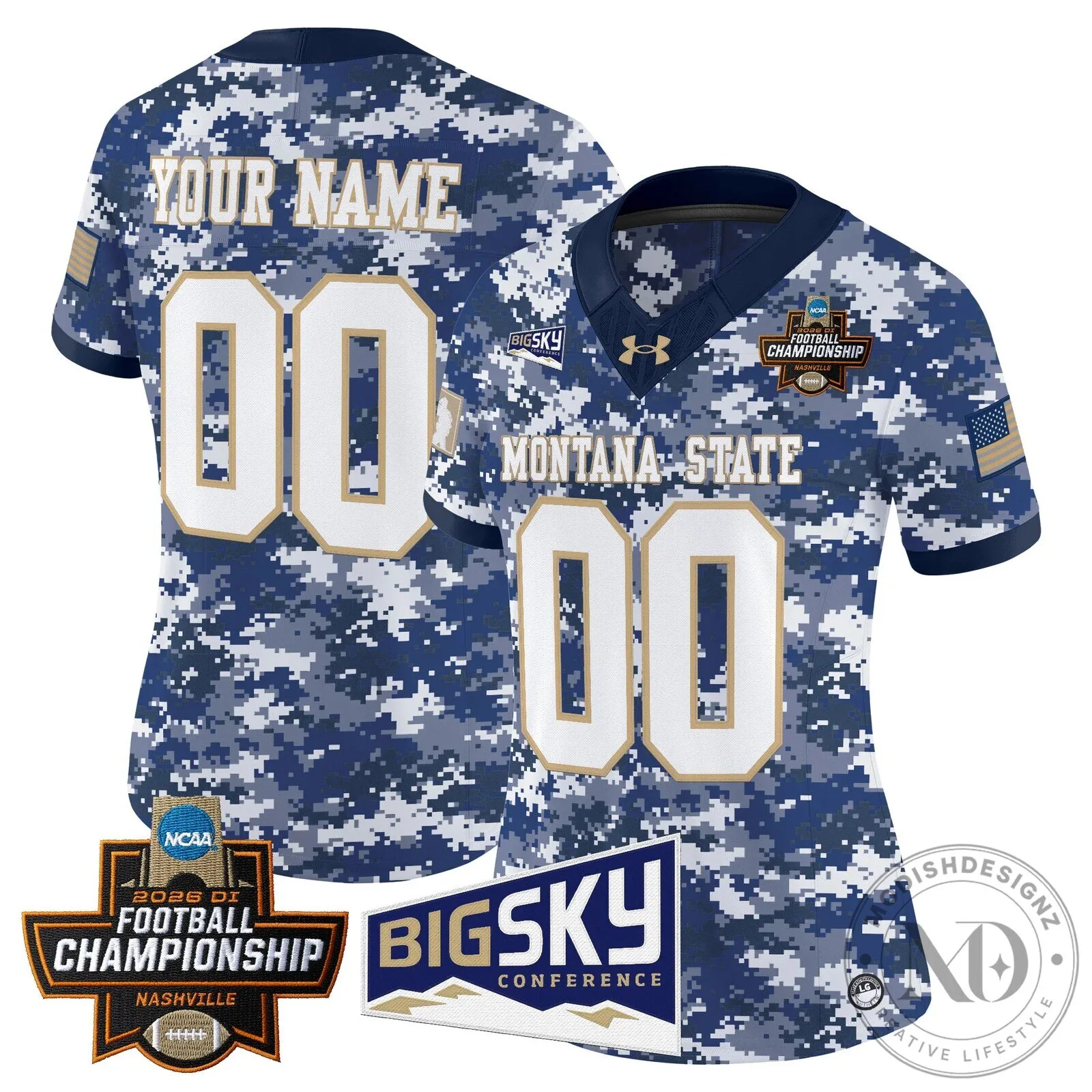 Montana State Bobcats 2026 Football Championship Custom Stitched Jersey 20 Montana State Bobcats 2026 Football Championship Custom Stitched Jersey