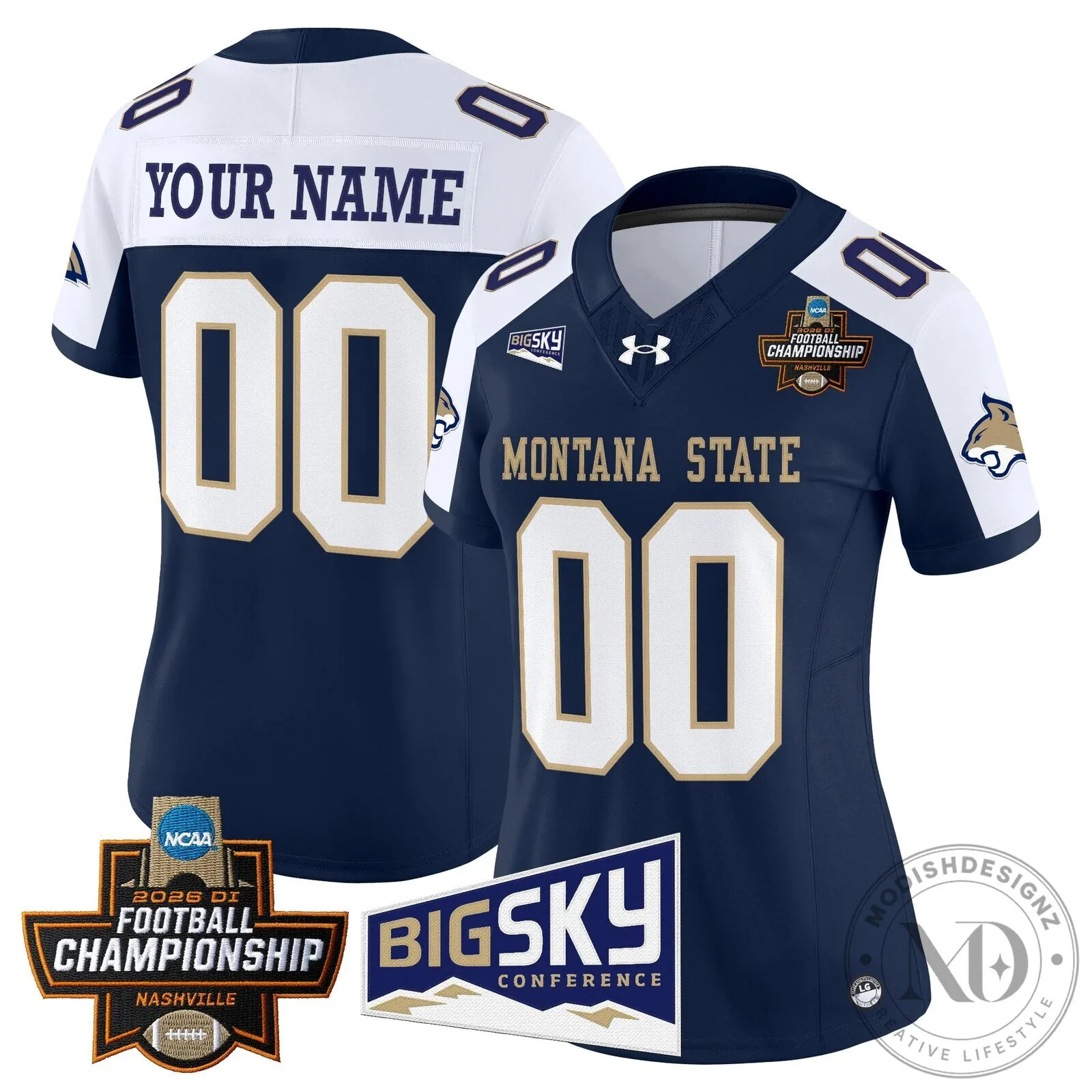 Montana State Bobcats 2026 Football Championship Custom Stitched Jersey 23 Montana State Bobcats 2026 Football Championship Custom Stitched Jersey