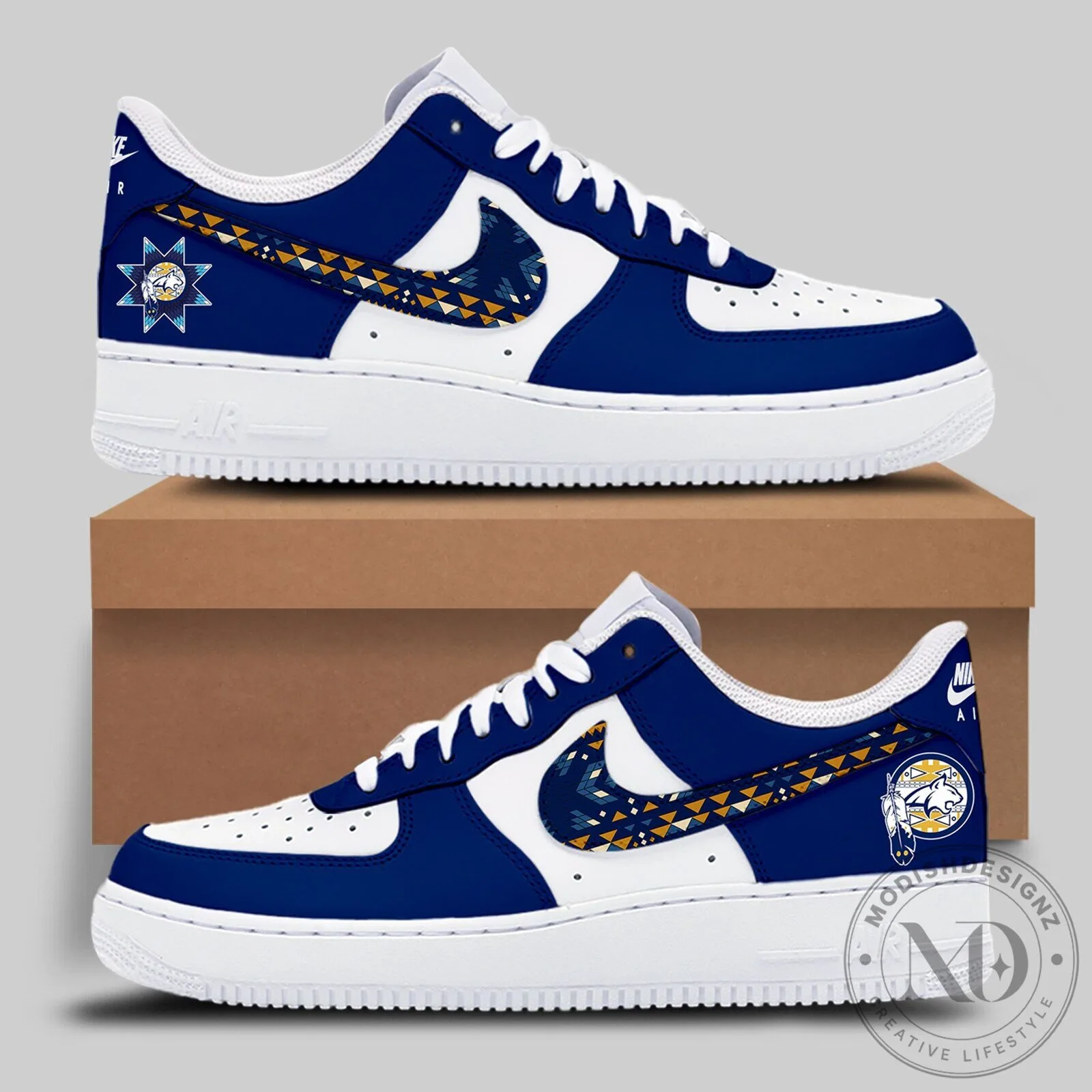 Montana State Football Native American Heritage Month Custom Shoes