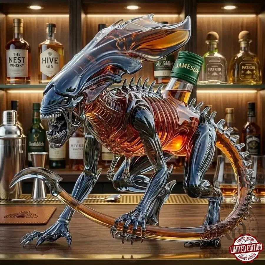 Alien Queen Xenomorph Collectible Whiskey Decanter 9 Alien Queen Xenomorph Collectible Whiskey Decanter