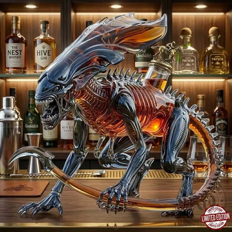 Alien Queen Xenomorph Collectible Whiskey Decanter 10 Alien Queen Xenomorph Collectible Whiskey Decanter