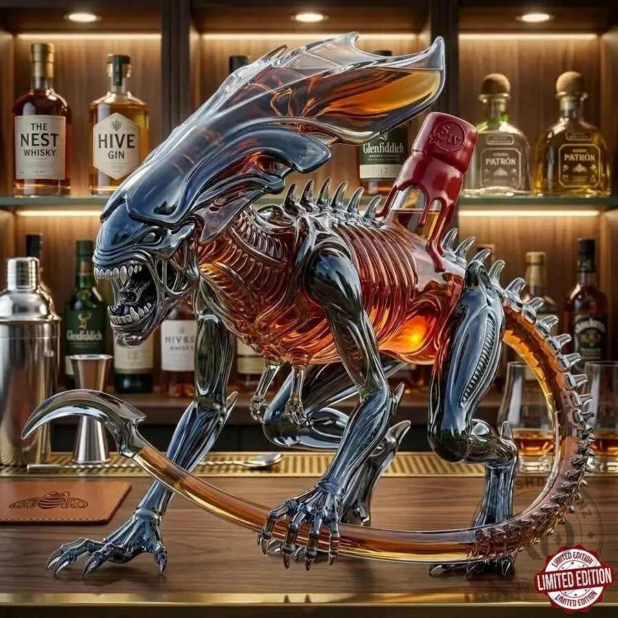 Alien Queen Xenomorph Collectible Whiskey Decanter 11 Alien Queen Xenomorph Collectible Whiskey Decanter