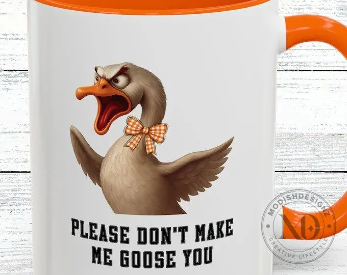 United States Navy Ship Decanter and Whiskey Glass Set with Custom Engraving 3 Please Don't Make Me Goose You Funny Angry Goose Coffee Mug