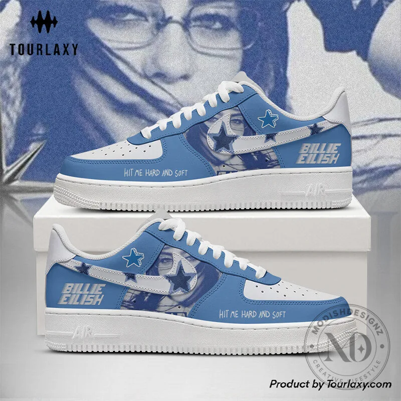 Custom Sneakers Featuring Billie Eilish's Hit Me Hard And Soft Album Artwork
