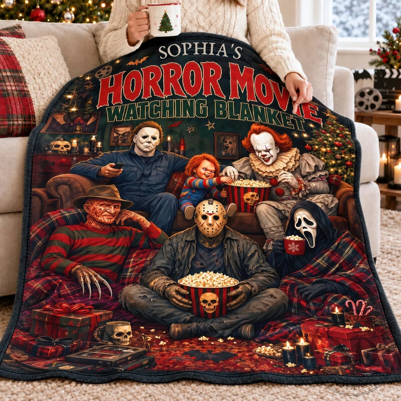 William's Horror Movie Watching Blanket Halloween Christmas Gift 9 William