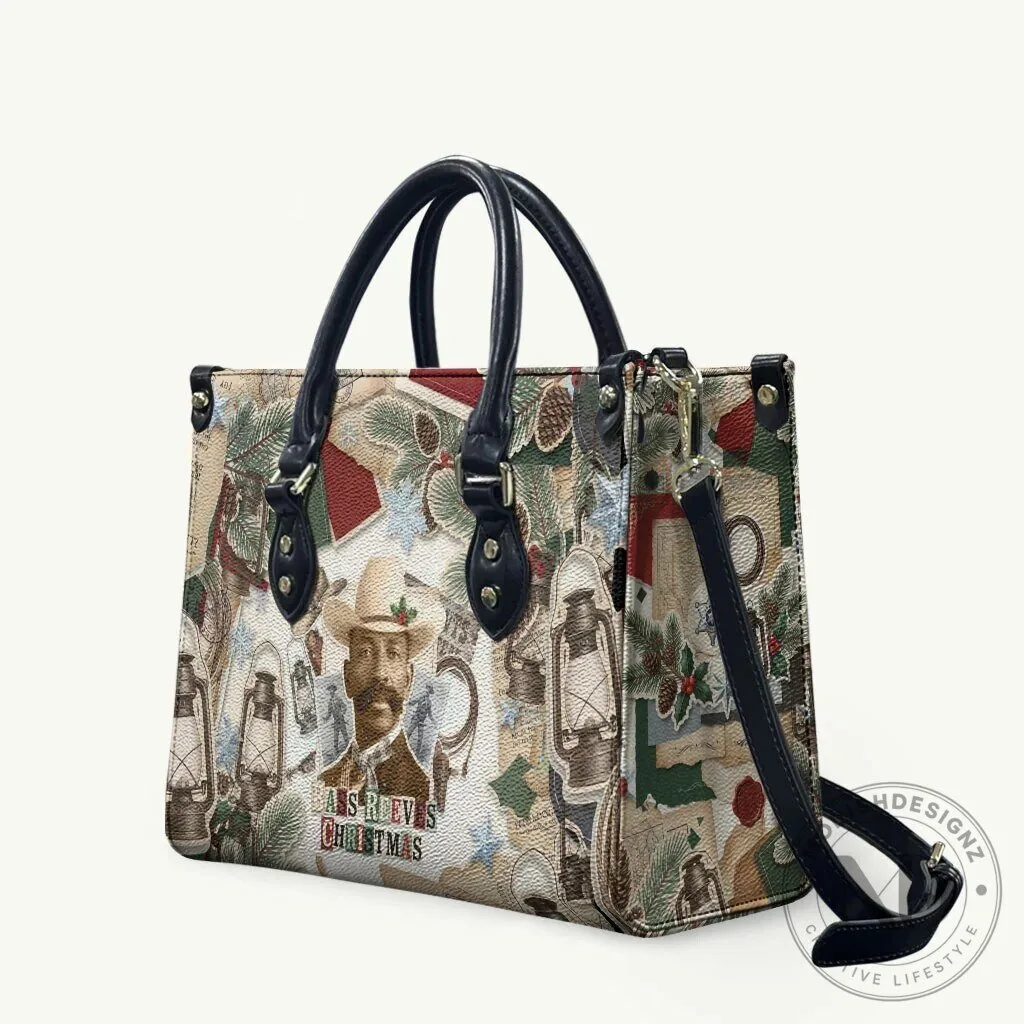 Bass Reeves Christmas Old West Marshal Frontier Collage Vintage Shoulder Bag