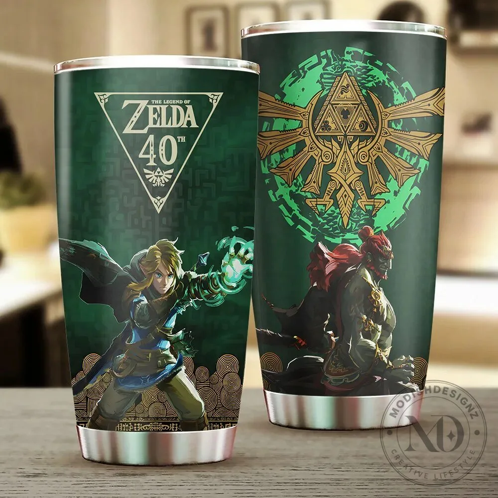 Legend of Zelda 40th Anniversary Link and Ganon Stainless Steel Tumbler 26 Legend of Zelda 40th Anniversary Link and Ganon Stainless Steel Tumbler