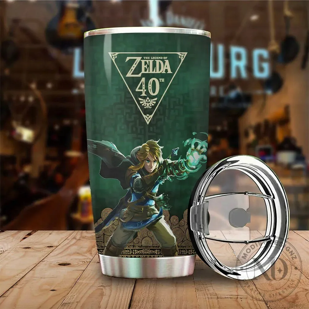 Legend of Zelda 40th Anniversary Link and Ganon Stainless Steel Tumbler 9 Legend of Zelda 40th Anniversary Link and Ganon Stainless Steel Tumbler
