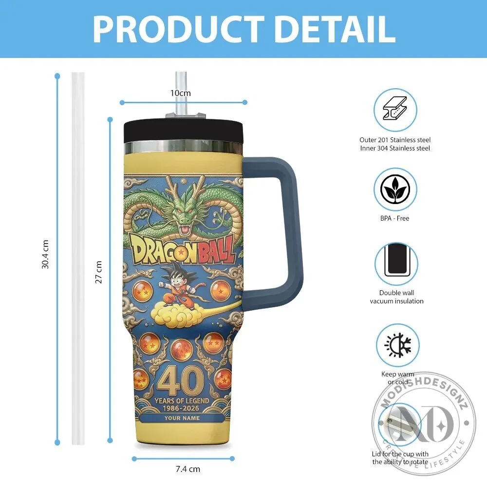 Dragon Ball 40th Anniversary Years of Legend 1986-2026 Stainless Steel Tumbler 9 Dragon Ball 40th Anniversary Years of Legend 1986-2026 Stainless Steel Tumbler
