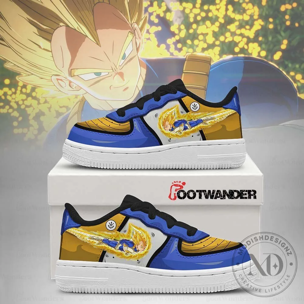 Dragon Ball Z Vegeta Super Saiyan Blue Custom Anime Sneakers