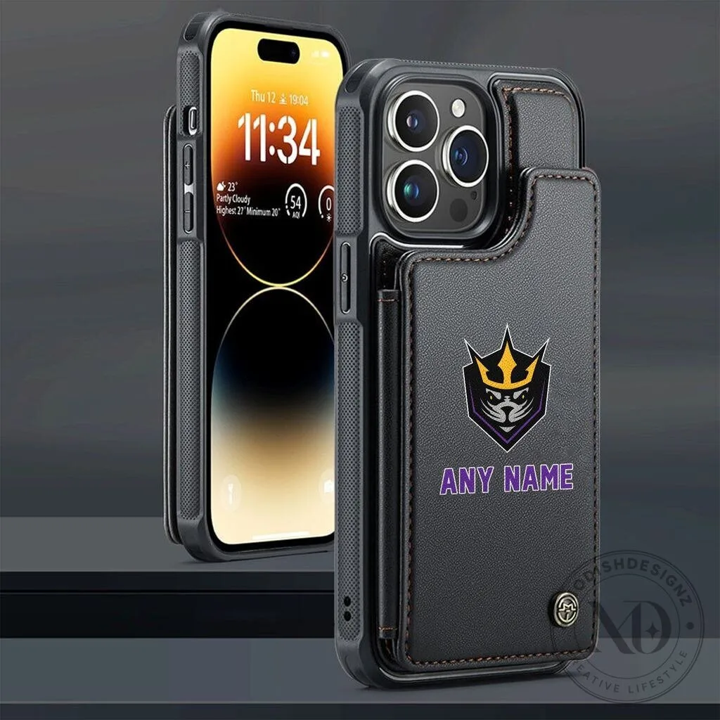 San Diego Seals Personalized Leather Phone Case for iPhone 15 Pro Max