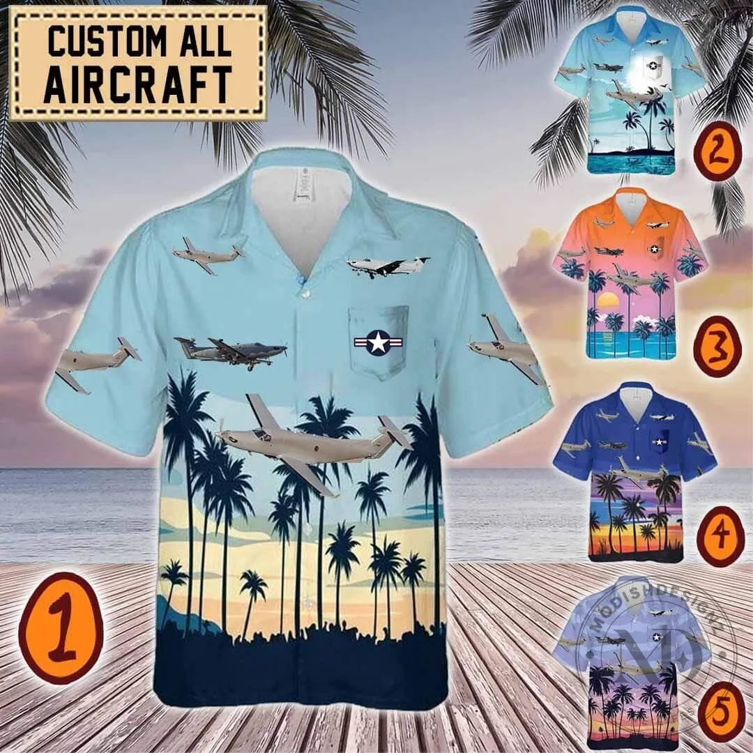 Custom All Aircraft United States Air Force Hawaiian Shirt