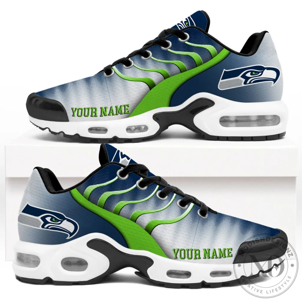 Seattle Seahawks Personalized NFL Endzone Runner Air Max Shoes Seattle Seahawks Personalized NFL Endzone Runner Air Max Shoes
