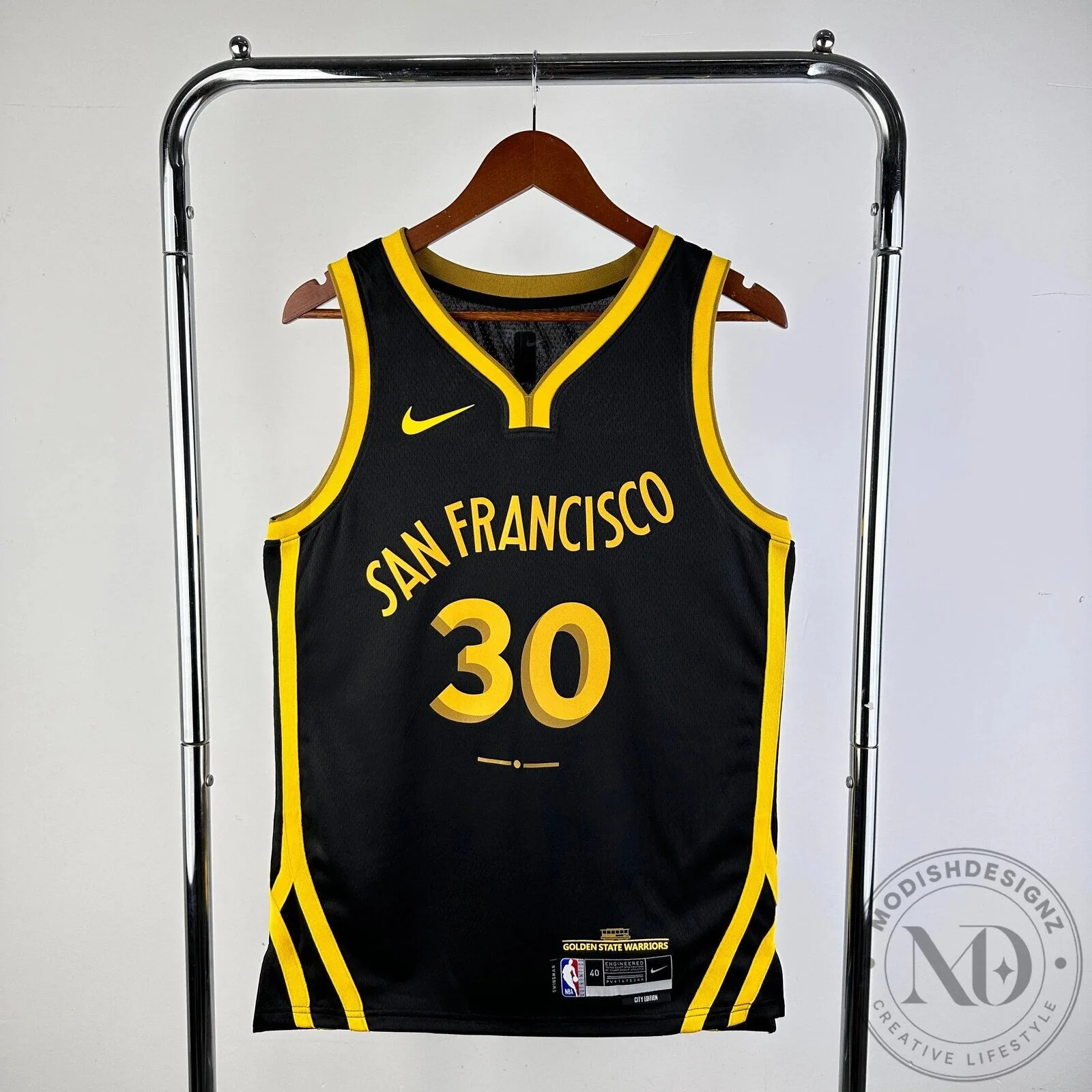 Golden State Warriors Stephen Curry City Edition Black Basketball Jersey