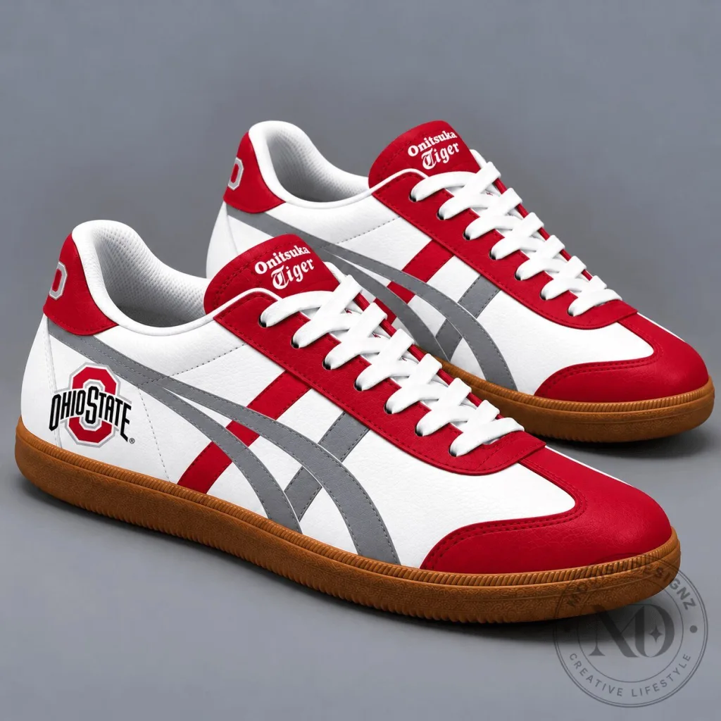 Ohio State Buckeyes Team Pride Onitsuka Tiger Athletic Sneakers 1 Ohio State Buckeyes Team Pride Onitsuka Tiger Athletic Sneakers