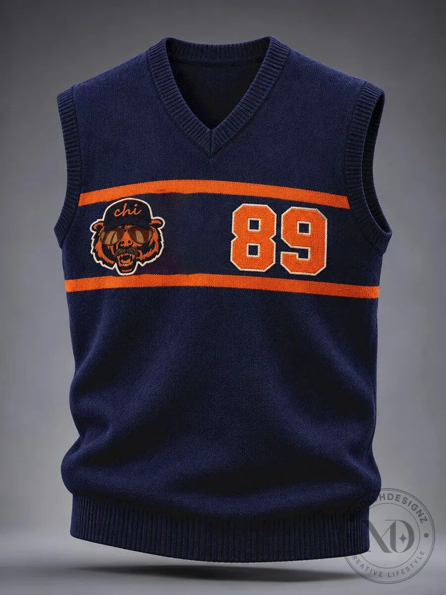 Chicago Bears Football Team Number 89 Sweater Vest