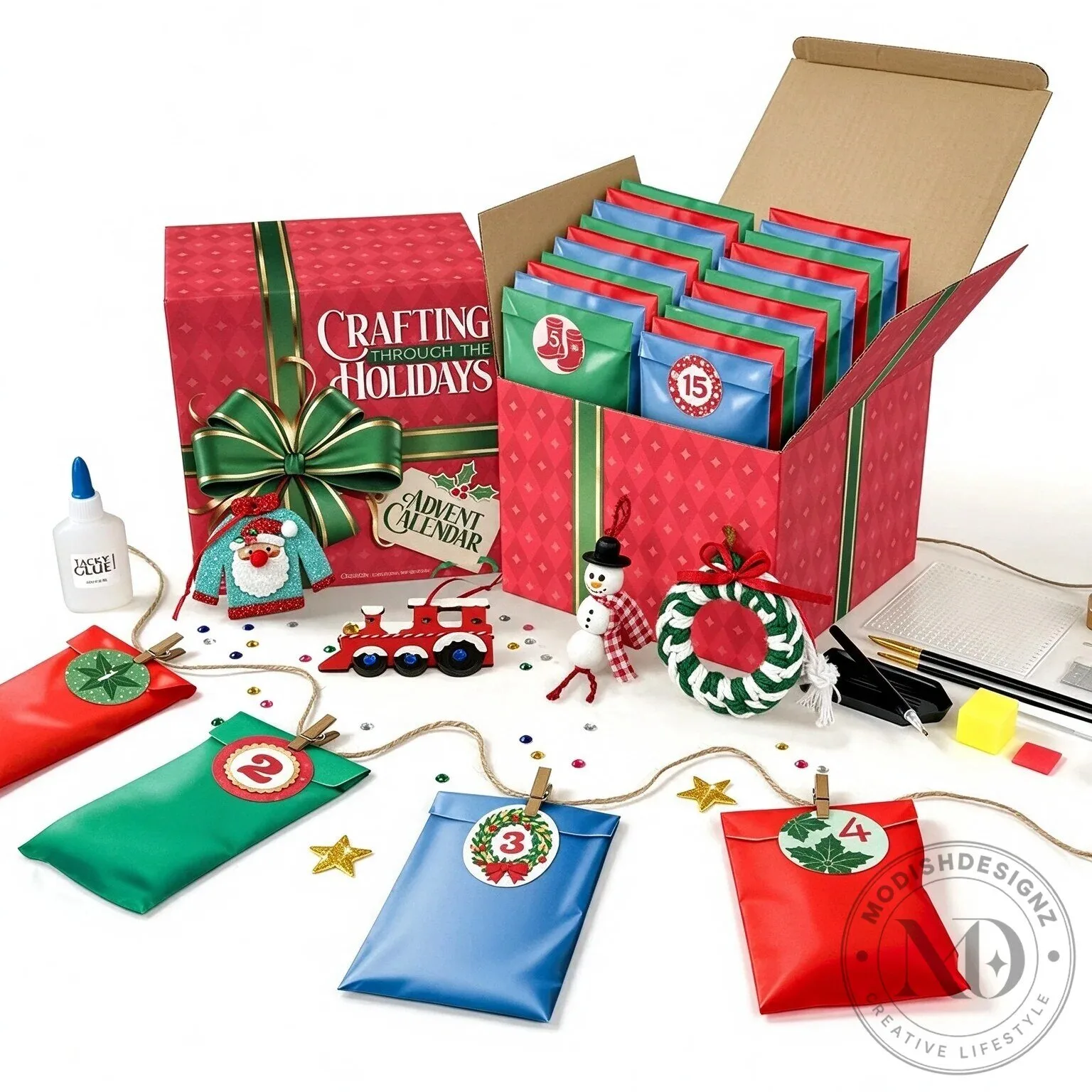 Christmas Crafting Through the Holidays Advent Calendar for Kids