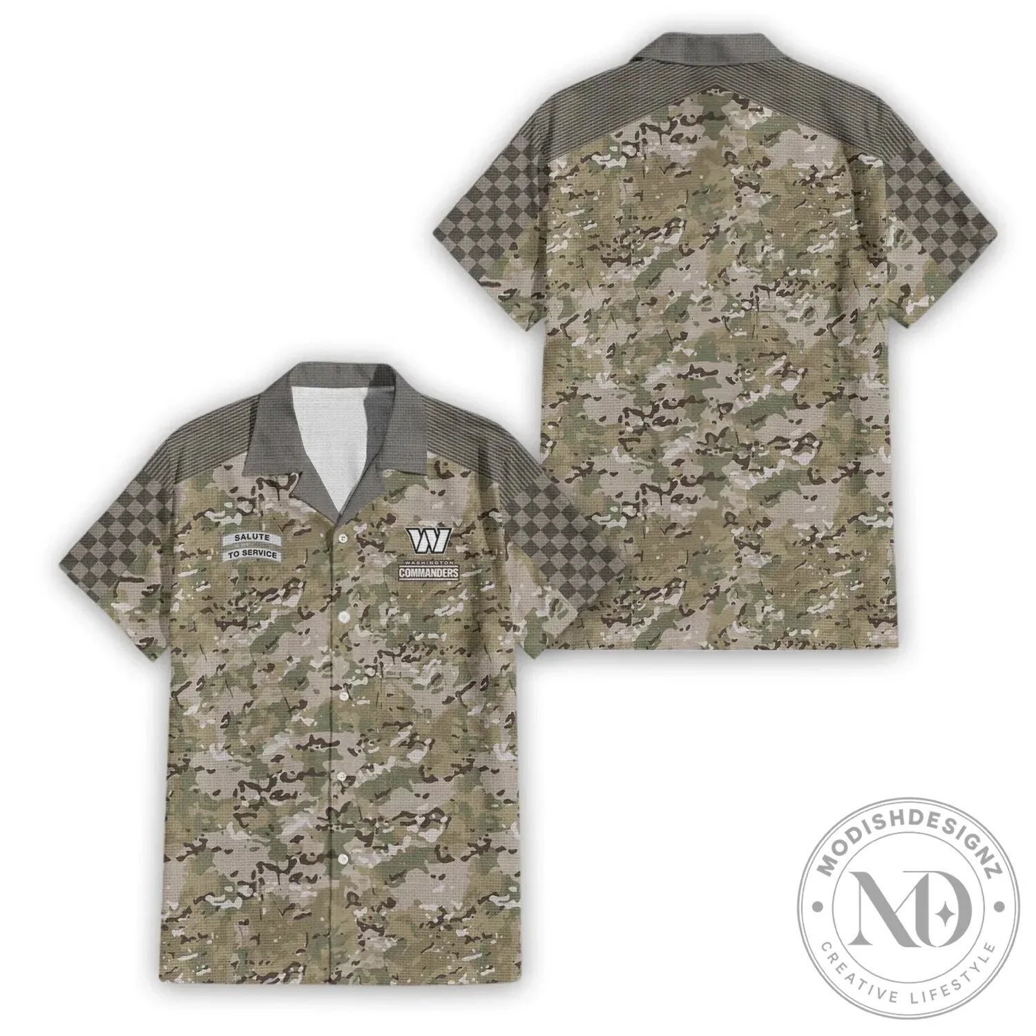 Washington Commanders Salute To Service Camouflage Hawaiian Shirt 3 Washington Commanders Salute To Service Camouflage Hawaiian Shirt