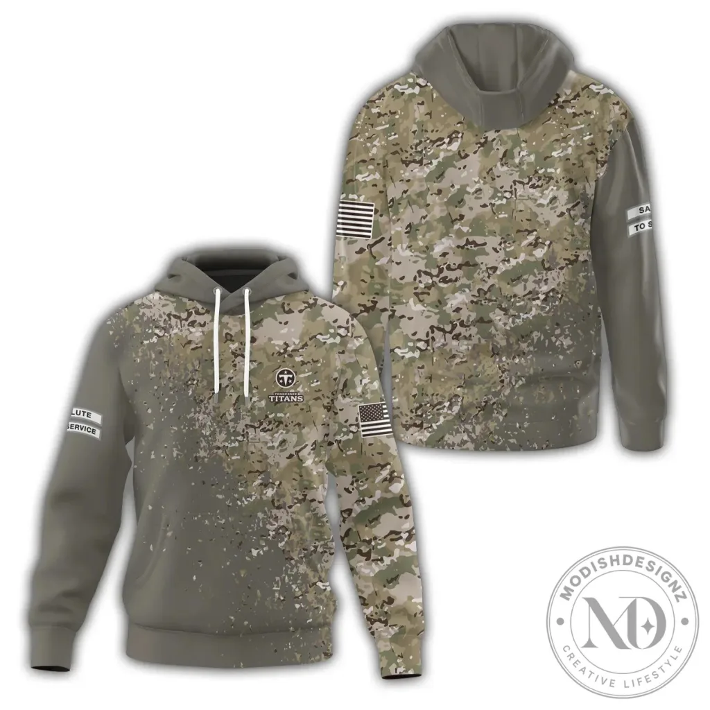 Tennessee Titans Salute To Service Camouflage Military Style Hoodie Tennessee Titans Salute To Service Camouflage Military Style Hoodie