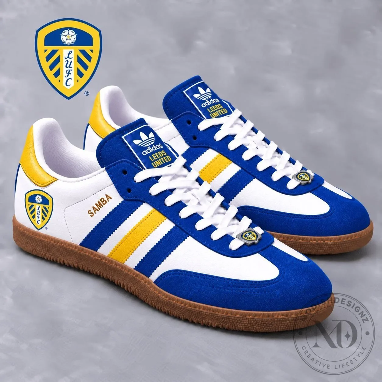 Leeds United Football Club Adidas Samba Sneakers Shoes