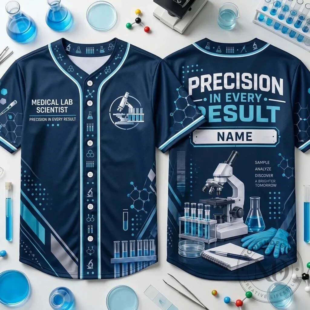 Medical Lab Scientist Precision In Every Result Baseball Jersey 3 Medical Lab Scientist Precision In Every Result Baseball Jersey
